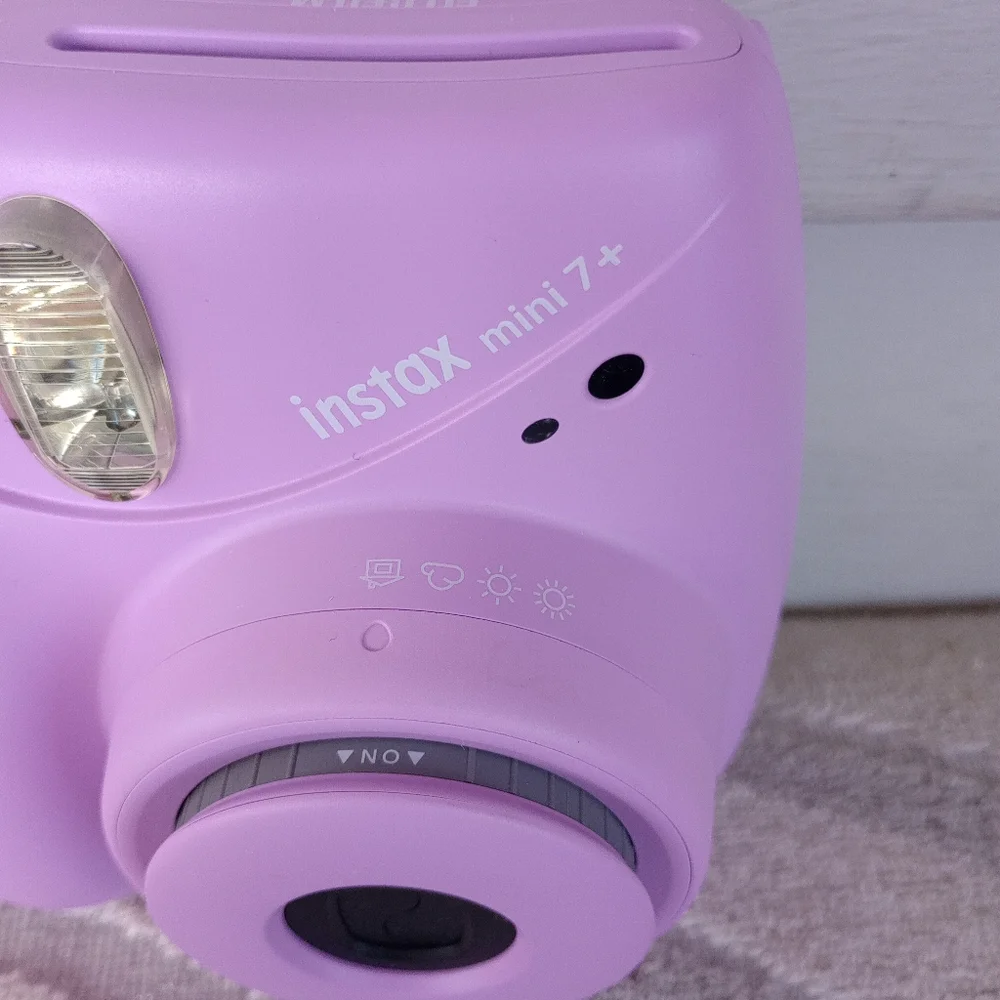 Fujifilm Instax Mini 7+ Camera, Easy to Operate, Portable, Handy Selfie Mirror,